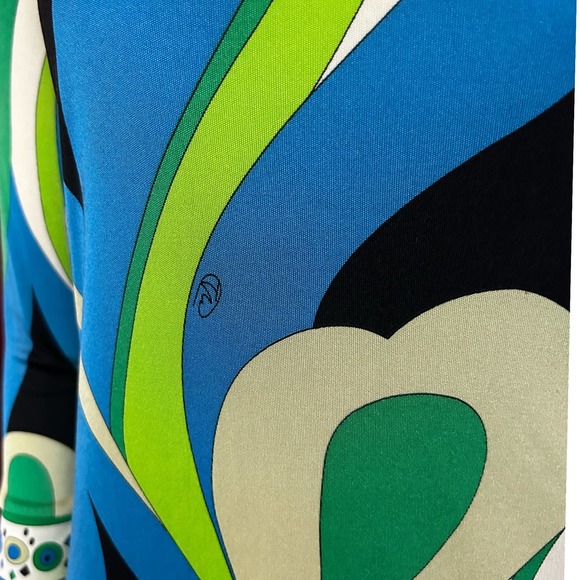 Flora Kung Psychedelic Pop Art Print Signed Silk Dress /  Size 0 * - Picture 6 of 6